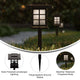 Brown |#| All-Weather Lantern Design Solar Powered LED Landscape Lights in Brown