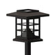 Brown |#| All-Weather Lantern Design Solar Powered LED Landscape Lights in Brown
