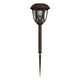 Brown |#| All-Weather Tulip Design Solar Powered LED Garden & Pathway Lights in Brown