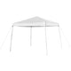 White |#| 8'x8' White Weather Resistant Easy Pop Up Slanted Leg Canopy Tent with Carry Bag