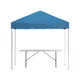 Blue |#| 8' x 8' Blue Pop Up Canopy Tent and 6 Ft. Bi-Fold Table with Carrying Handle