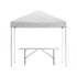 8'x8' Pop Up Event Canopy Tent with Carry Bag and 6-Foot Bi-Fold Folding Table with Carrying Handle - Tailgate Tent Set