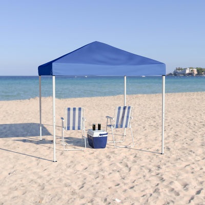 8'x8' Weather Resistant Easy Pop Up Slanted Leg Canopy Tent with Carry Bag - View 2