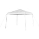 White |#| 8' x 8' White Pop Up Canopy with Carry Bag and Folding Table with Benches Set