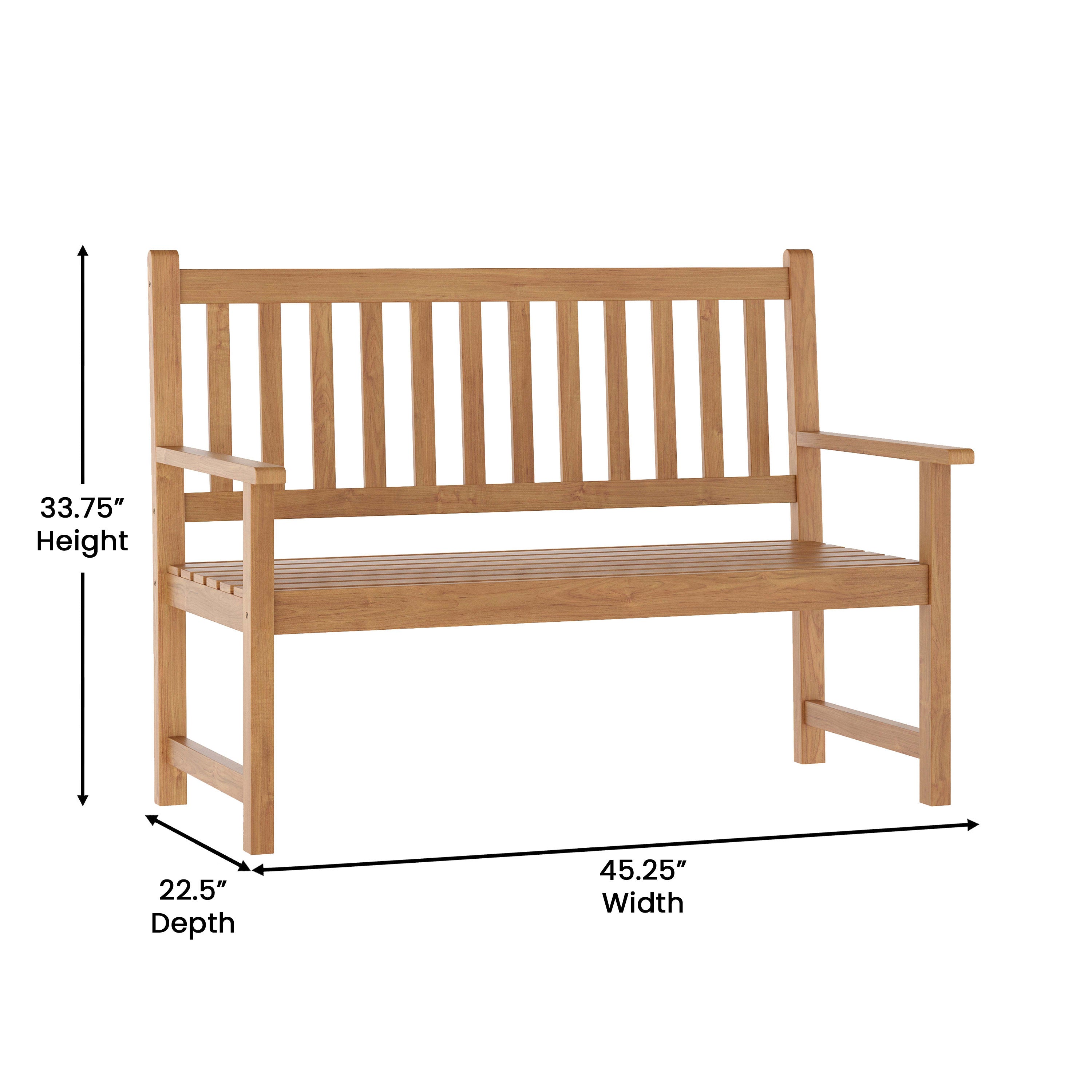 Sitting bench for outside top
