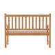 Brown |#| Commercial Indoor/Outdoor 2-Person Patio Acacia Wood Bench Loveseat in Brown