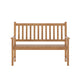 Brown |#| Commercial Indoor/Outdoor 2-Person Patio Acacia Wood Bench Loveseat in Brown