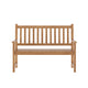 Brown |#| Commercial Indoor/Outdoor 2-Person Patio Acacia Wood Bench Loveseat in Brown