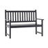 Adele Commercial Grade Indoor/Outdoor Patio Acacia Wood Bench, 2-Person Slatted Seat Loveseat for Park, Garden, Yard, Porch