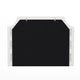 White LeatherSoft |#| Contoured Twin Headboard with 2 Power Outlets, 1 USB and 1 USB-C Port in White