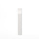 White LeatherSoft |#| Contoured Twin Headboard with 2 Power Outlets, 1 USB and 1 USB-C Port in White