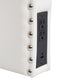 White LeatherSoft |#| Contoured Twin Headboard with 2 Power Outlets, 1 USB and 1 USB-C Port in White