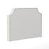 Adeline Contoured Headboard with 2 Power Outlets, 1 USB and 1 USB Type-C Port with Studded LeatherSoft Upholstery and Dual Hanging Options