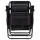 Black |#| 2 Pack Adjustable Mesh Zero Gravity Lounge Chair with Cup Holder Tray - Black