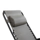 Gray |#| 2 Pack Adjustable Mesh Zero Gravity Lounge Chair with Cup Holder Tray - Gray