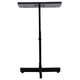 Adjustable Height Slanted Top Metal Lectern in Mahogany