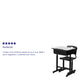 Adjustable Height Student Desk and Chair with Black Pedestal Frame