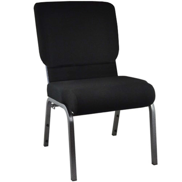 Jute Fabric/Black Frame |#| Jute Church Chair 20.5 in. Wide