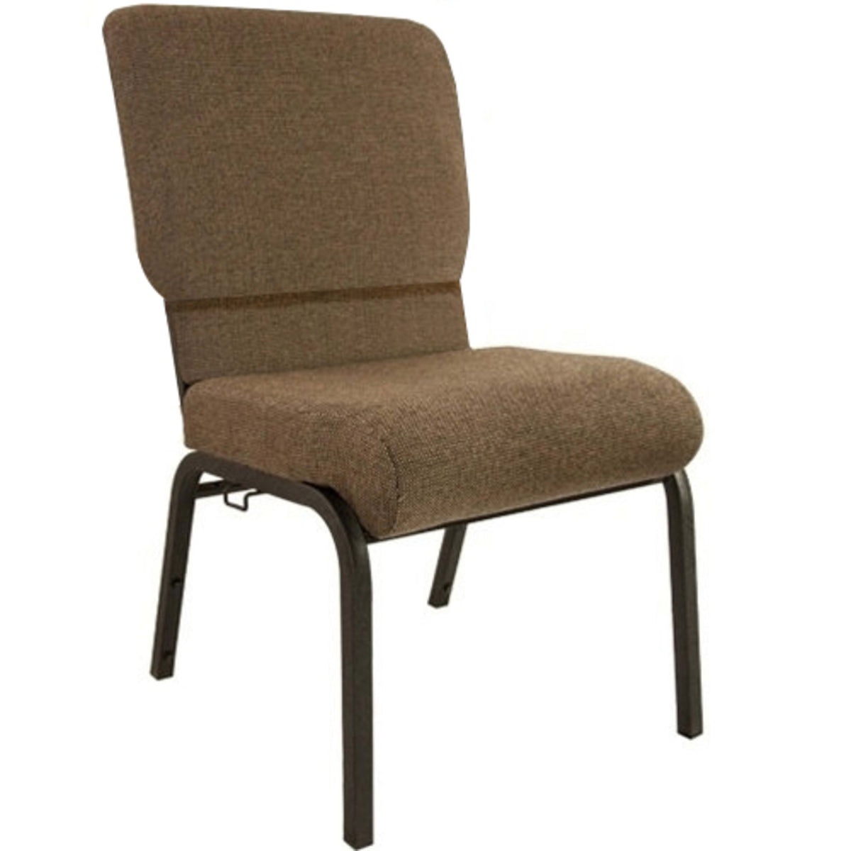 Jute Fabric/Black Frame |#| Jute Church Chair 20.5 in. Wide