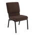Java Fabric/Black Textured Frame |#| Java Church Chair 20.5 in. Wide