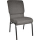 Charcoal Gray Fabric/Silver Vein Frame |#| Charcoal Gray Church Chair 18.5 in. Wide