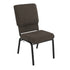 Fossil Fabric/Black Textured Frame |#| Fossil Church Chair 18.5 in. Wide