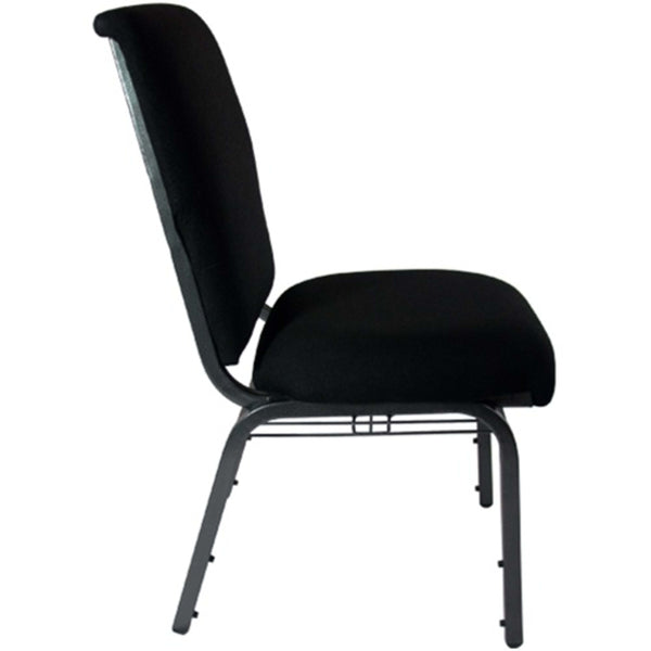 Java Fabric/Black Frame |#| Java Discount Church Chair - 21 in. Wide