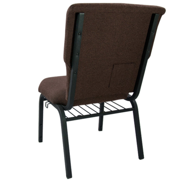 Java Fabric/Black Frame |#| Java Discount Church Chair - 21 in. Wide