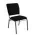 Black Fabric/Silver Vein Frame |#| Black Multipurpose Church Chairs - 18.5 in. Wide