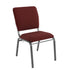 Maroon Fabric/Silver Vein Frame |#| Maroon Multipurpose Church Chairs - 18.5 in. Wide