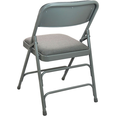 Advantage Padded Metal Folding Chair - Fabric Seat