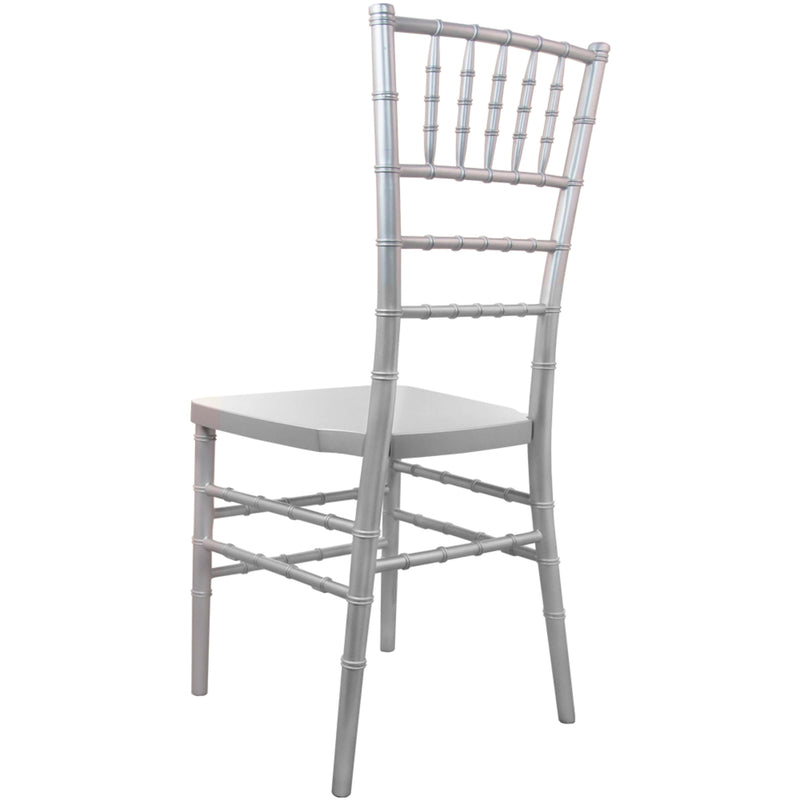 Silver |#| Silver Resin Chiavari Chair