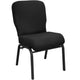 Black Fabric/Black Frame |#| Signature Elite Black Church Chair - 20 in. Wide