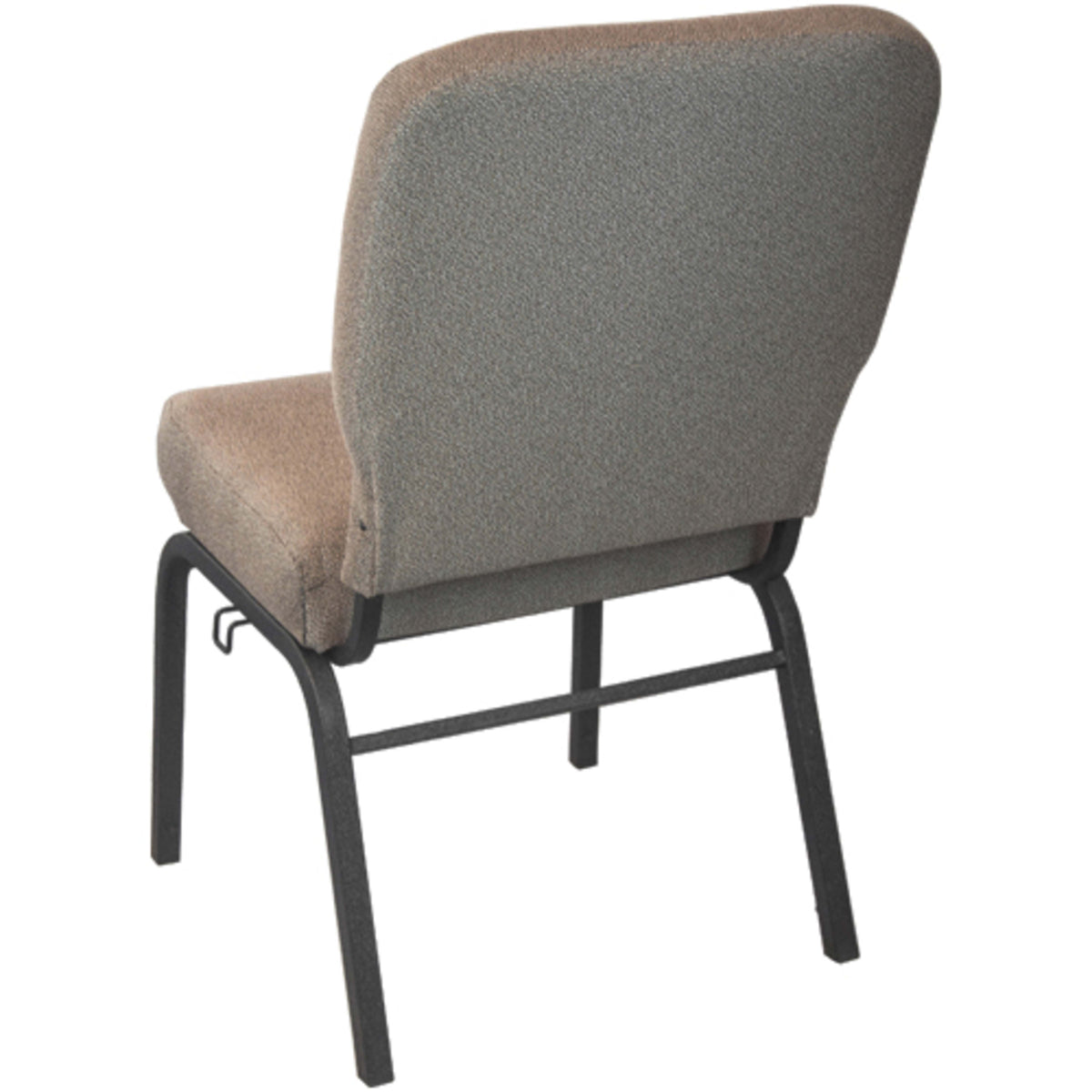 Tan Speckle Fabric/Black Frame |#| Tan Speckle Church Chair - 20 in. Wide