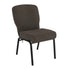 Fossil Fabric/Black Textured Frame |#| Signature Elite Fossil Church Chair - 20 in. Wide