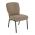 Tan Speckle Fabric/Black Textured Frame |#| Tan Speckle Church Chair - 20 in. Wide