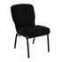 Black Fabric/Black Textured Frame |#| Signature Elite Black Church Chair - 20 in. Wide