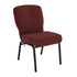 Maroon Fabric/Black Textured Frame |#| Signature Elite Maroon Church Chair - 20 in. Wide
