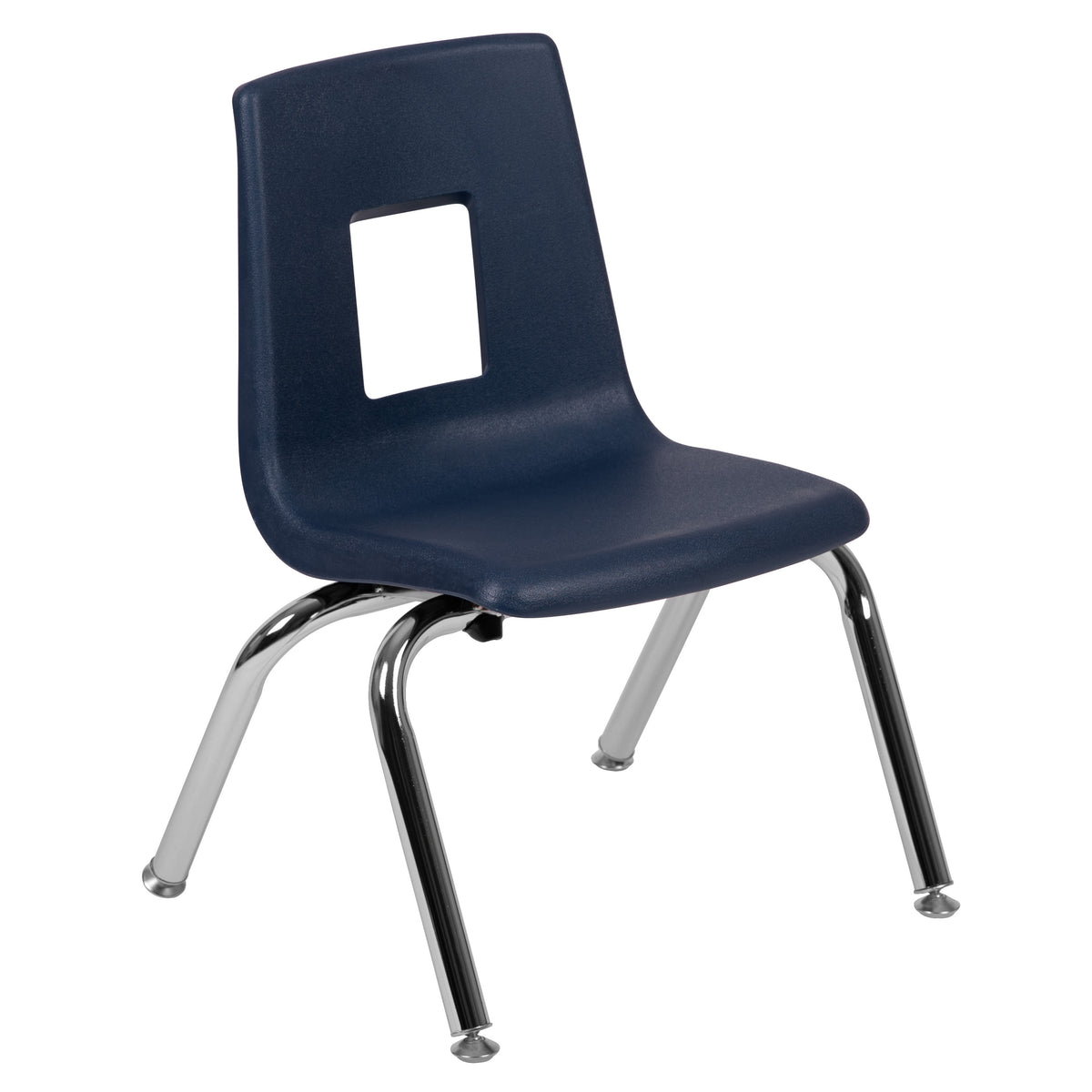 Navy |#| Navy Student Stack Chair 12inchH Seat - School Classroom Chair - Daycare Chair