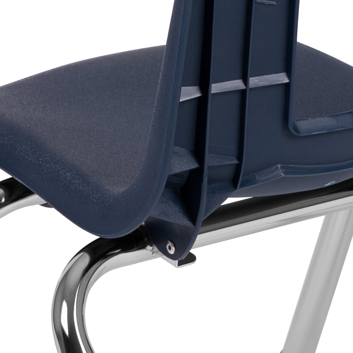 Navy |#| Navy Student Stack Chair 12inchH Seat - School Classroom Chair - Daycare Chair