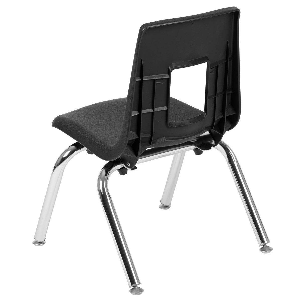 Black |#| Black Student Stack Chair 12inchH Seat - School Classroom Chair - Daycare Chair