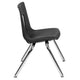 Black |#| Black Student Stack Chair 14inchH Seat - School Classroom Chair for K-2