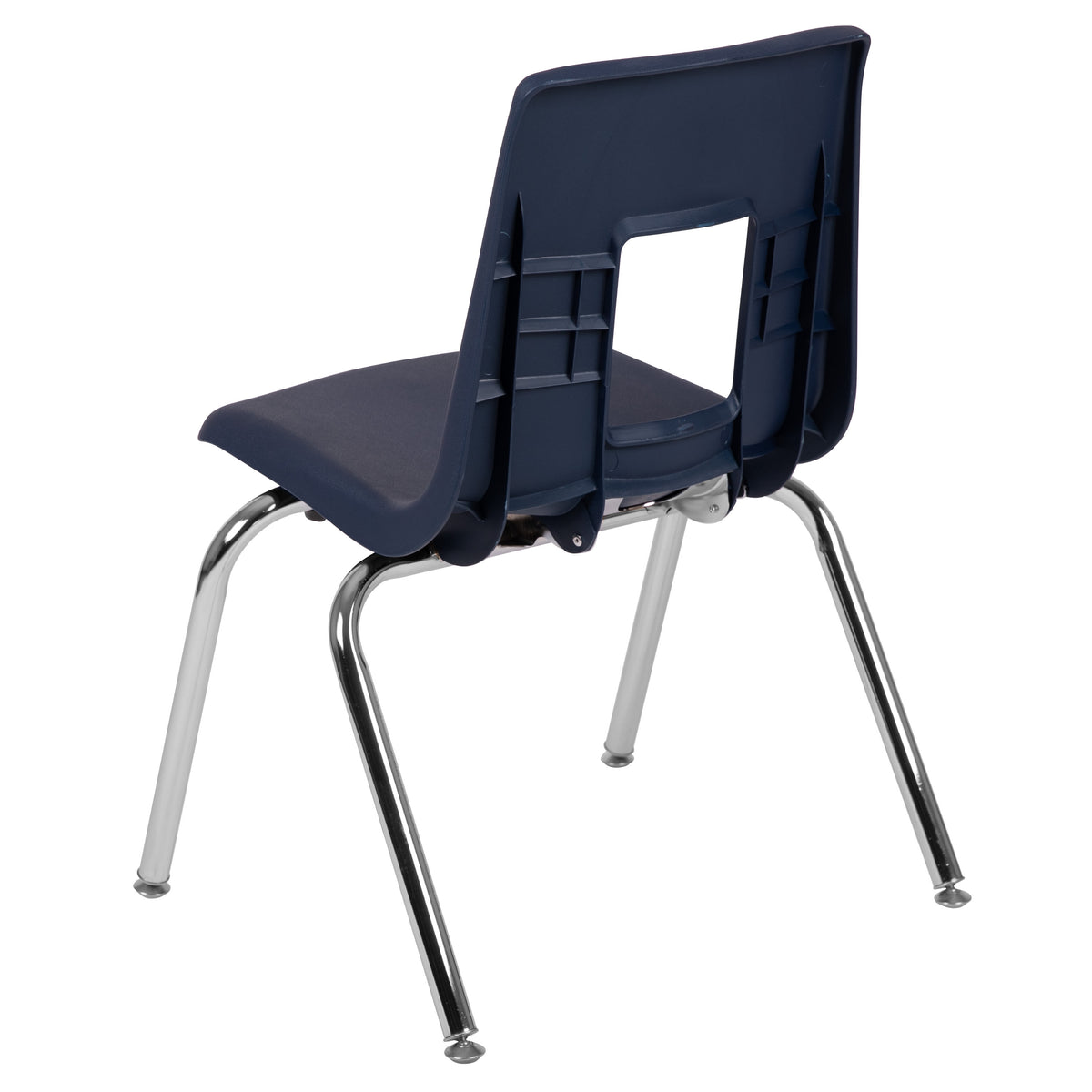 Navy |#| Navy Student Stack Chair 16inchH Seat - School Classroom Chair for 3rd-7th Grade