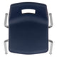 Navy |#| Navy Student Stack Chair 16inchH Seat - School Classroom Chair for 3rd-7th Grade