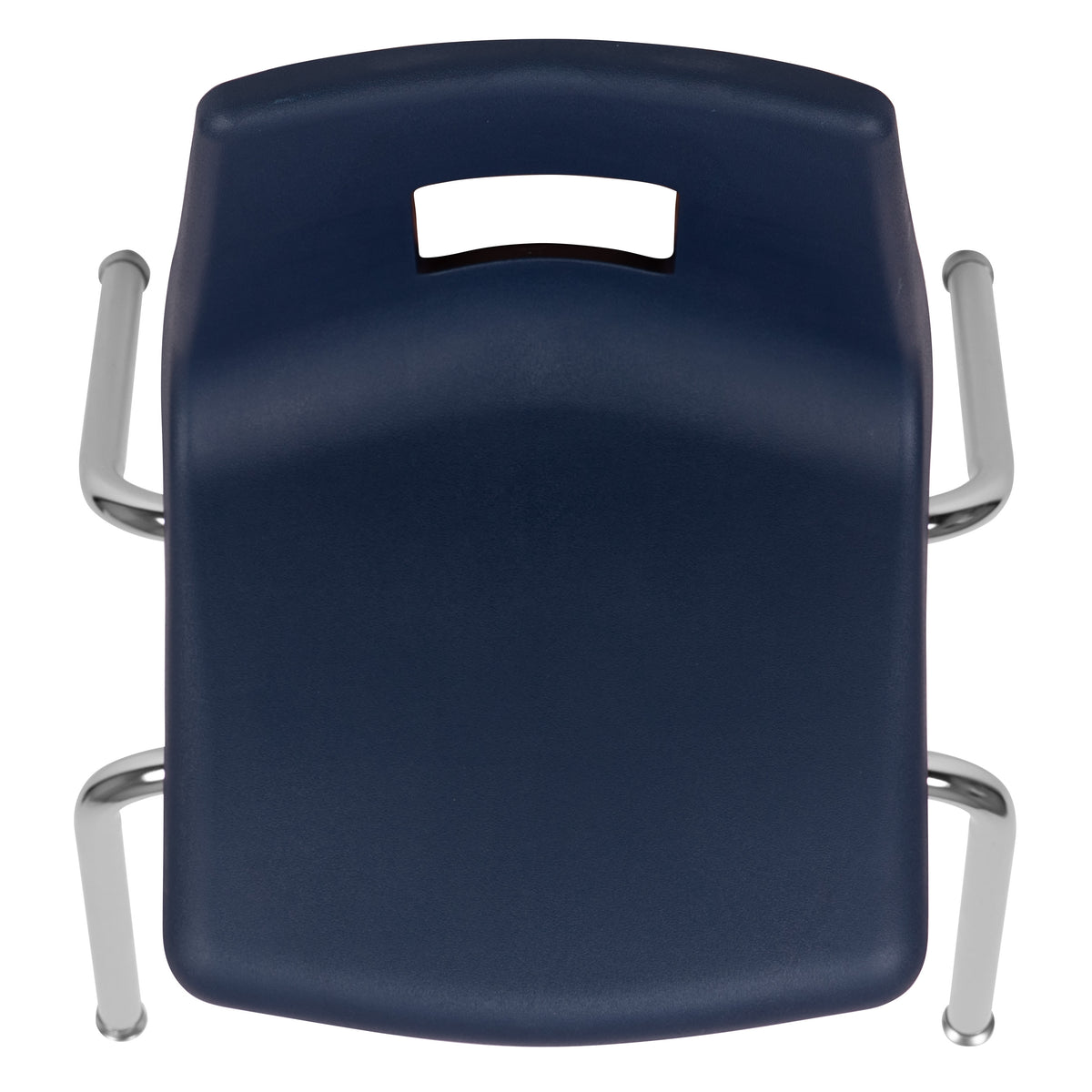 Navy |#| Navy Student Stack Chair 16inchH Seat - School Classroom Chair for 3rd-7th Grade
