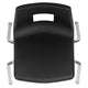 Black |#| Black Student Stack Chair 16inchH Seat - School Classroom Chair for 3rd-7th Grade