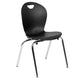 Black |#| Comfort Molded Black Student Stack Chair-Classroom Chair for Middle-High-Adults