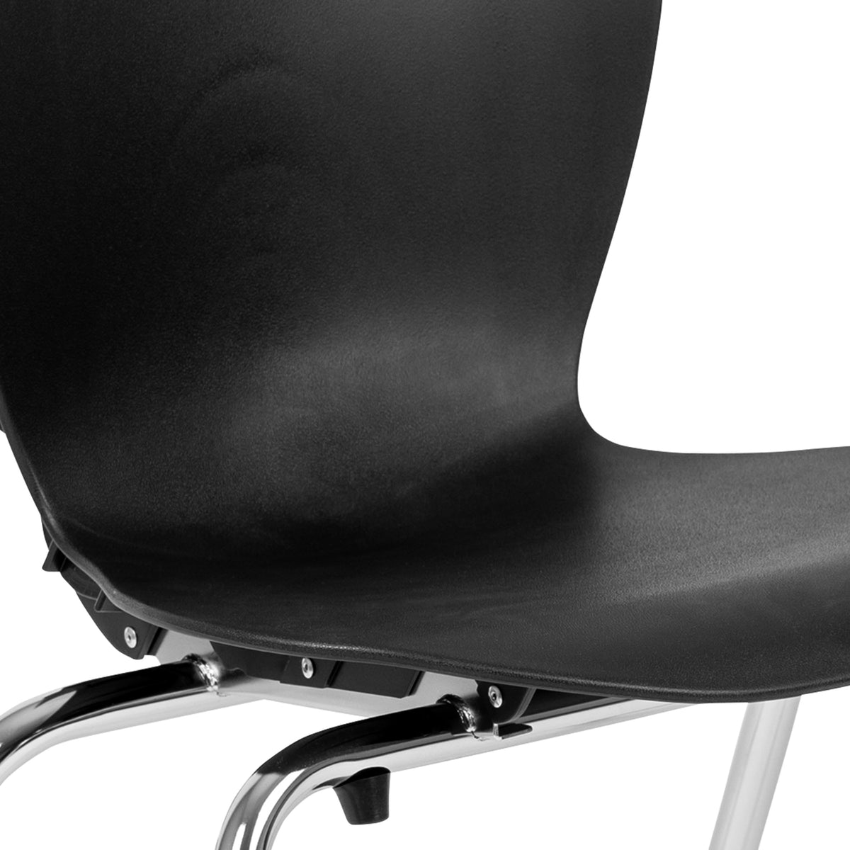 Black |#| Comfort Molded Black Student Stack Chair-Classroom Chair for Middle-High-Adults