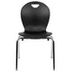 Black |#| Comfort Molded Black Student Stack Chair-Classroom Chair for Middle-High-Adults