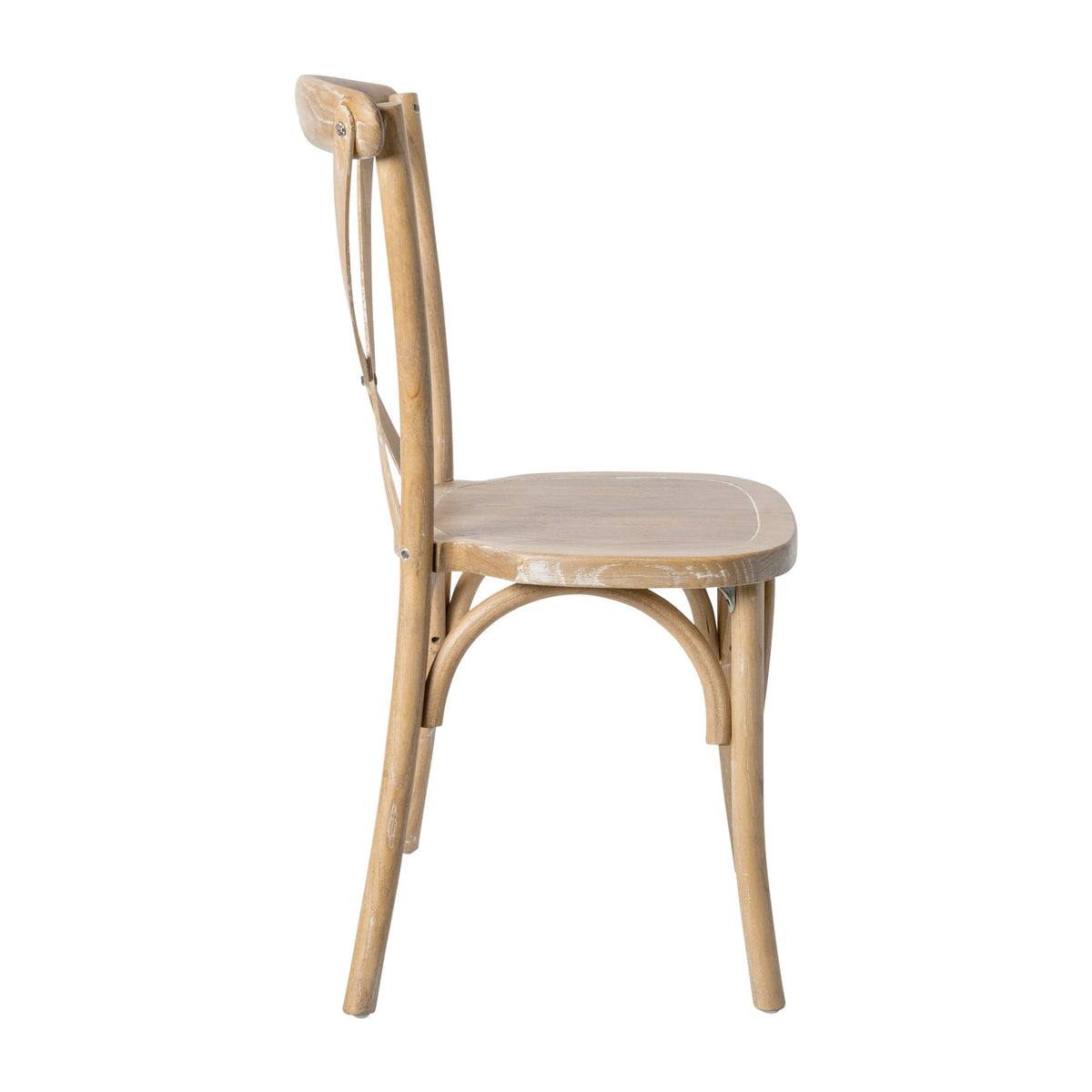 Natural White Grain |#| Natural With White Grain X-Back Chair